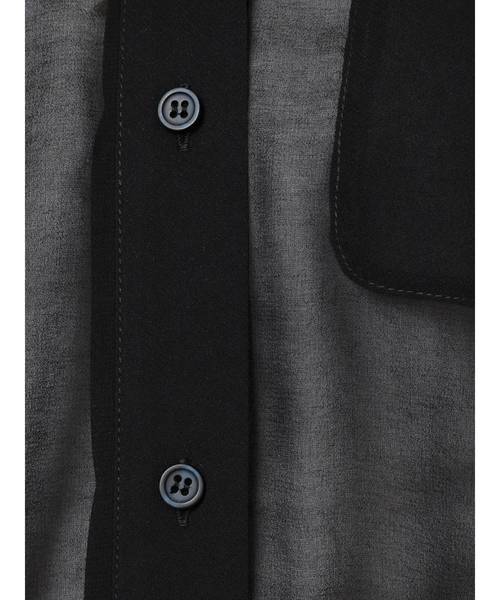 GYDA(ジェイダ)の「シフォンBIG シャツ(シャツ/ブラウス・レディース・オフホワイト/ブラック/その他/その他2・FREE)」の12枚目の写真