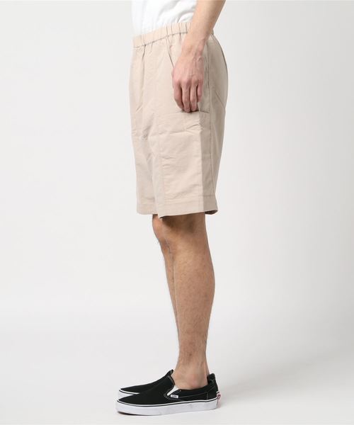 plain-me（プレインミー）の「plain-me ナイロン吸湿性ワイドショートパンツ（その他パンツ・メンズ・ベージュ/ブルー・SMALL/MEDIUM/LARGE）」の14枚目の写真