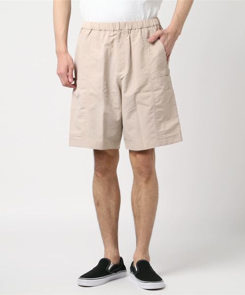 plain-me（プレインミー）の「plain-me ナイロン吸湿性ワイドショートパンツ（その他パンツ・メンズ・ベージュ/ブルー・SMALL/MEDIUM/LARGE）」の5枚目の写真