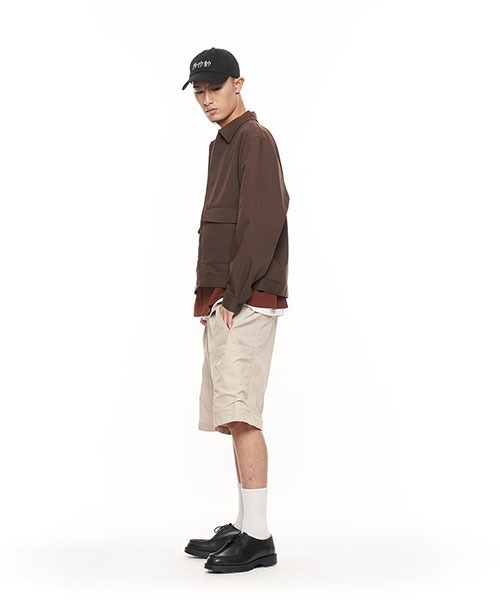 plain-me（プレインミー）の「plain-me ナイロン吸湿性ワイドショートパンツ（その他パンツ・メンズ・ベージュ/ブルー・SMALL/MEDIUM/LARGE）」の12枚目の写真