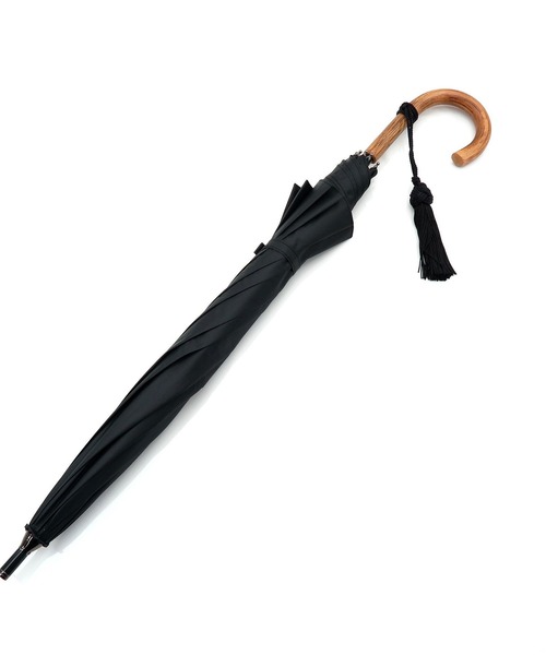 ウッドハンドル 長傘 長傘 完全遮光 日傘 セール Utatane ウタタネ のファッション