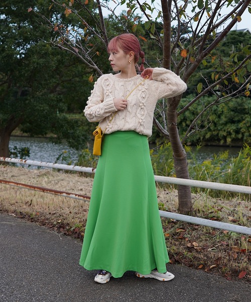 nimiru(ニミル)の「Aラインロングスカート(スカート・レディース・ブラック/ブルー/グリーン・M/L)」の10枚目の写真