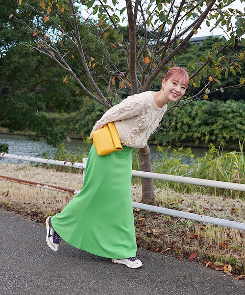 nimiru(ニミル)の「Aラインロングスカート(スカート・レディース・ブラック/ブルー/グリーン・M/L)」の12枚目の写真