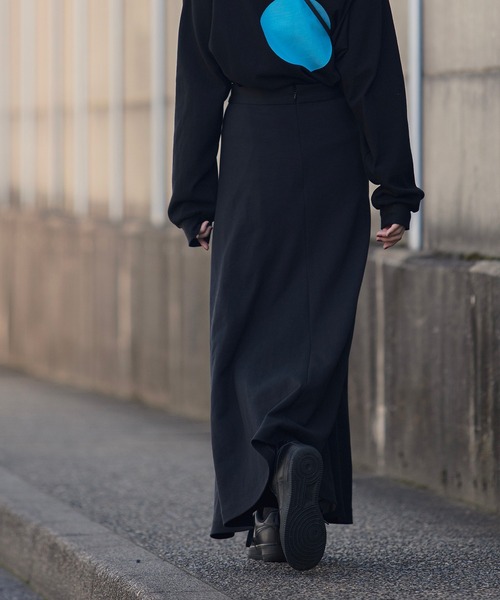 nimiru(ニミル)の「Aラインロングスカート(スカート・レディース・ブラック/ブルー/グリーン・M/L)」の8枚目の写真