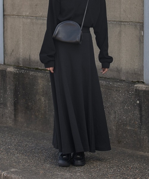nimiru(ニミル)の「Aラインロングスカート(スカート・レディース・ブラック/ブルー/グリーン・M/L)」の9枚目の写真