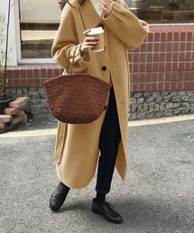 バックスリットロングコート
