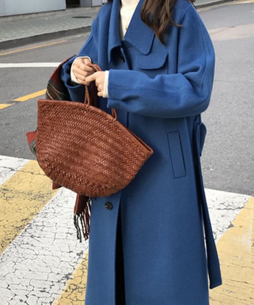 Doula Doula（ドゥーラドゥーラ）の「バックスリットロングコート（ダウンジャケット/コート・レディース・ブラック/グリーン/ブルー/ベージュ/ダークブラウン/キャメル/チャコールグレー・M/L）」の18枚目の写真