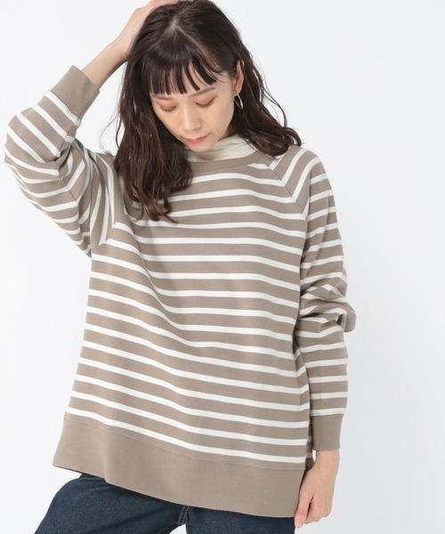 studio CLIP(スタディオクリップ)の「スウェットライクラグランプルオーバー(スウェット・レディース・その他1/その他2/グリーン/ブラウン・MEDIUM/LARGE)」の1枚目の写真