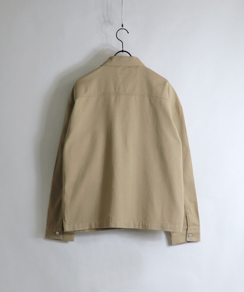 ILL'S(イルズ)の「ビッグシルエット デニムGジャン 【ILL'S】(ミリタリージャケット・メンズ・ホワイト/ベージュ/ブラック/インディゴブルー・M/L)」の10枚目の写真
