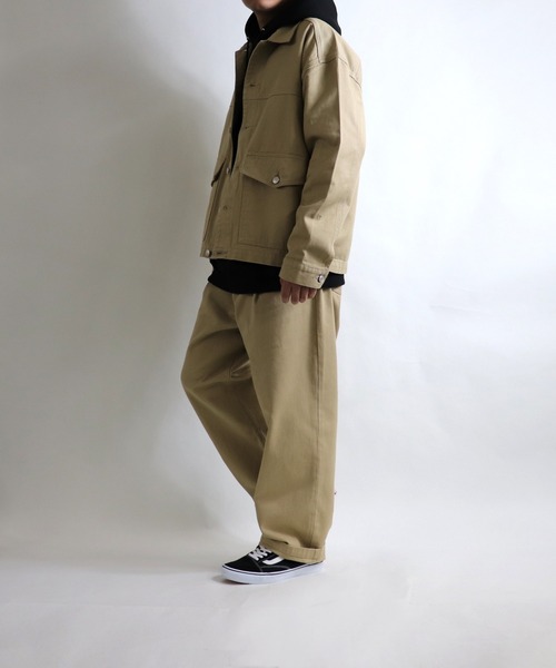 ILL'S(イルズ)の「ビッグシルエット デニムGジャン 【ILL'S】(ミリタリージャケット・メンズ・ホワイト/ベージュ/ブラック/インディゴブルー・M/L)」の13枚目の写真