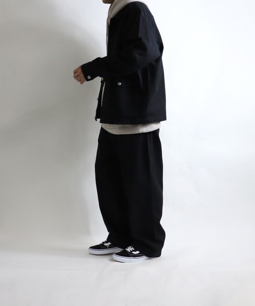 ILL'S(イルズ)の「ビッグシルエット デニムGジャン 【ILL'S】(ミリタリージャケット・メンズ・ホワイト/ベージュ/ブラック/インディゴブルー・M/L)」の12枚目の写真