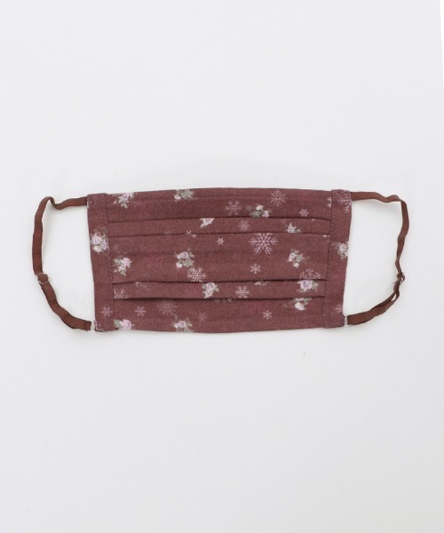 axes femme（アクシーズファム）の「スノーローズ柄マスク（マスク・レディース・ネイビー/グリーン/ワイン/キナリ・MEDIUM）」の11枚目の写真