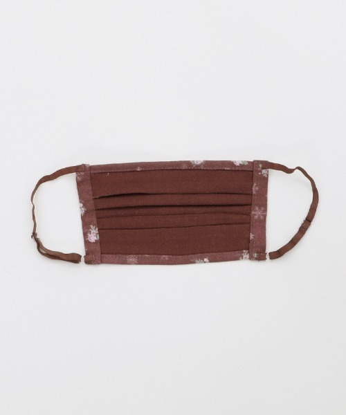 axes femme（アクシーズファム）の「スノーローズ柄マスク（マスク・レディース・ネイビー/グリーン/ワイン/キナリ・MEDIUM）」の6枚目の写真