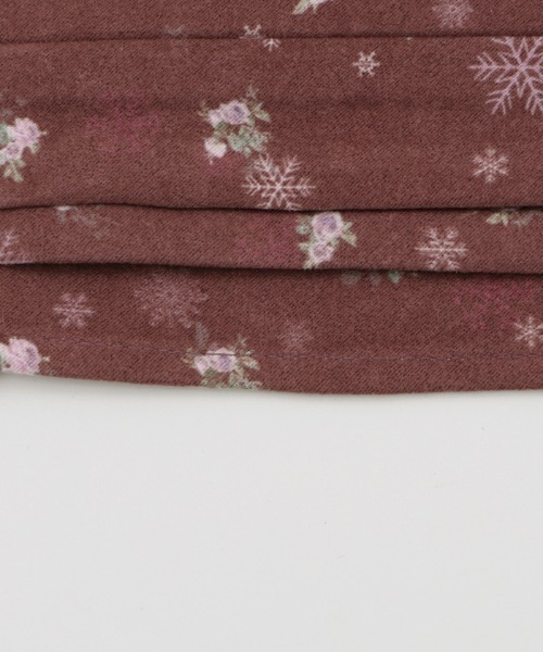 axes femme（アクシーズファム）の「スノーローズ柄マスク（マスク・レディース・ネイビー/グリーン/ワイン/キナリ・MEDIUM）」の19枚目の写真