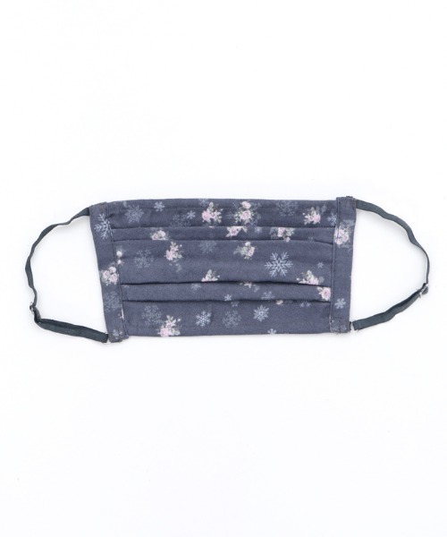 axes femme（アクシーズファム）の「スノーローズ柄マスク（マスク・レディース・ネイビー/グリーン/ワイン/キナリ・MEDIUM）」の8枚目の写真