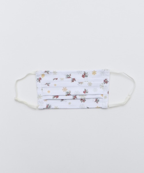axes femme（アクシーズファム）の「スノーローズ柄マスク（マスク・レディース・ネイビー/グリーン/ワイン/キナリ・MEDIUM）」の7枚目の写真