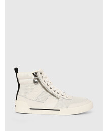 DIESEL | メンズ ハイカット レザー スニーカー(スニーカー)