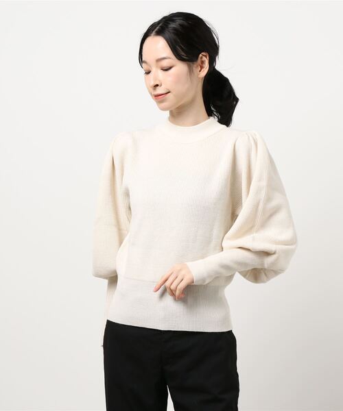 KOBE LETTUCE（コウベレタス）の「ボリュームスリーブニットトップス（ニット/セーター・レディース・ブラック/ベージュ/アイボリー/オレンジ系その他・FREE）」の13枚目の写真