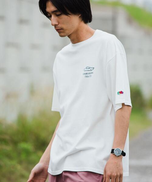 FRUIT OF THE LOOM（フルーツオブザルーム）の「【別注】＜FRUIT OF THE LOOM×Yu Nagaba×green label relaxing＞ドライブ Tシャツ（Tシャツ/カットソー・メンズ・ブラック/ホワイト・M/L/X-LARGE）」の2枚目の写真