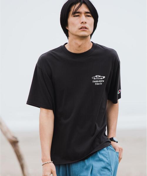 FRUIT OF THE LOOM（フルーツオブザルーム）の「【別注】＜FRUIT OF THE LOOM×Yu Nagaba×green label relaxing＞ドライブ Tシャツ（Tシャツ/カットソー・メンズ・ブラック/ホワイト・M/L/X-LARGE）」の5枚目の写真