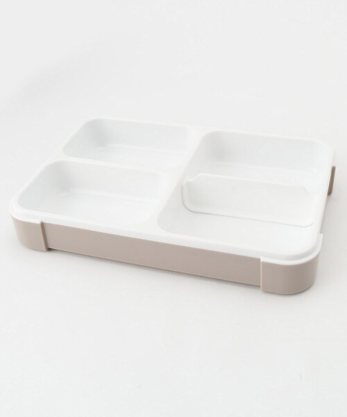212 KITCHEN STORE(トゥワントゥキッチンストア)の「薄型弁当箱 抗菌 フードマン 600ml グレーベージュ(お弁当箱・レディース・その他・00)」の3枚目の写真