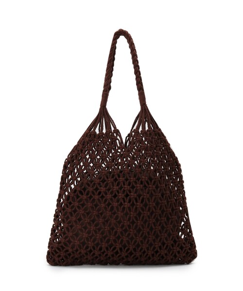 grove（グローブ）の「◆インスタライブ紹介！マクラメ巾着つきトート（トートバッグ・レディース・ベージュ系7/ライトベージュ/アイボリー/グレー/ブラウン系・00）」の3枚目の写真