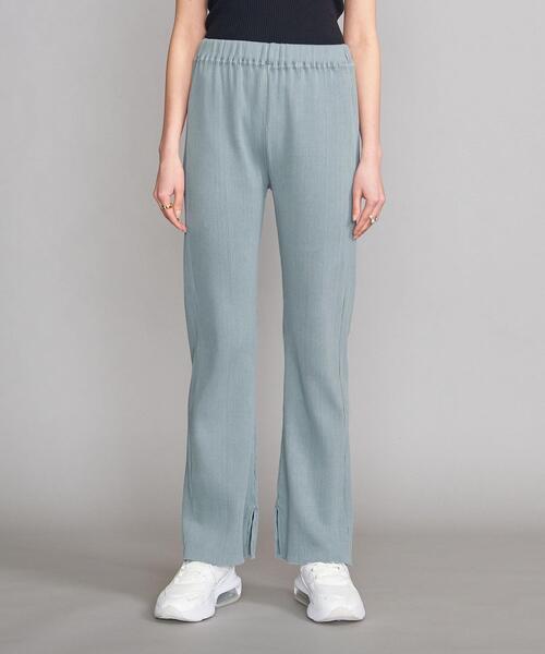 BEAUTY&YOUTH UNITED ARROWS（ビューティーアンドユースユナイテッドアローズ）の「BY コットンリブピグメントスリットカットソーパンツ（スラックス・レディース・ケリー/ナチュラル/ダークグレー・SMALL/MEDIUM）」の18枚目の写真