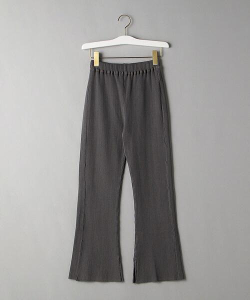 BEAUTY&YOUTH UNITED ARROWS（ビューティーアンドユースユナイテッドアローズ）の「BY コットンリブピグメントスリットカットソーパンツ（スラックス・レディース・ケリー/ナチュラル/ダークグレー・SMALL/MEDIUM）」の15枚目の写真