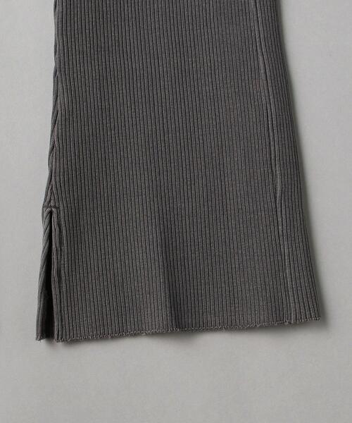 BEAUTY&YOUTH UNITED ARROWS（ビューティーアンドユースユナイテッドアローズ）の「BY コットンリブピグメントスリットカットソーパンツ（スラックス・レディース・ケリー/ナチュラル/ダークグレー・SMALL/MEDIUM）」の7枚目の写真