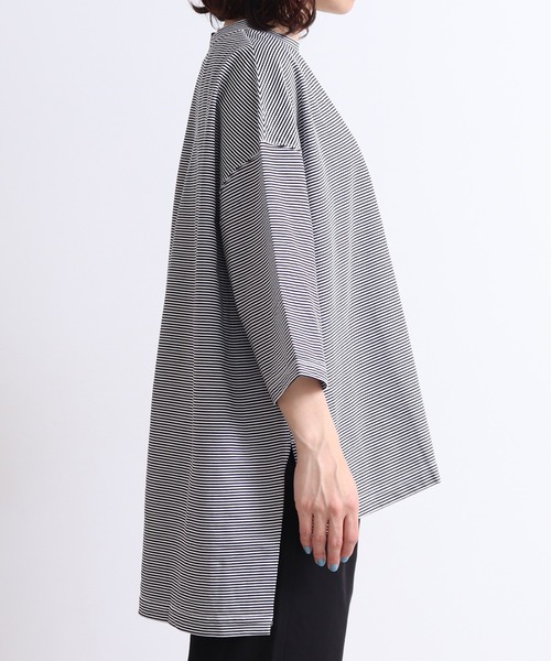 yuni（ユニ　）の「knoko/コットン border wide T-SH（Tシャツ/カットソー・レディース・その他/マルチ・FREE）」の15枚目の写真