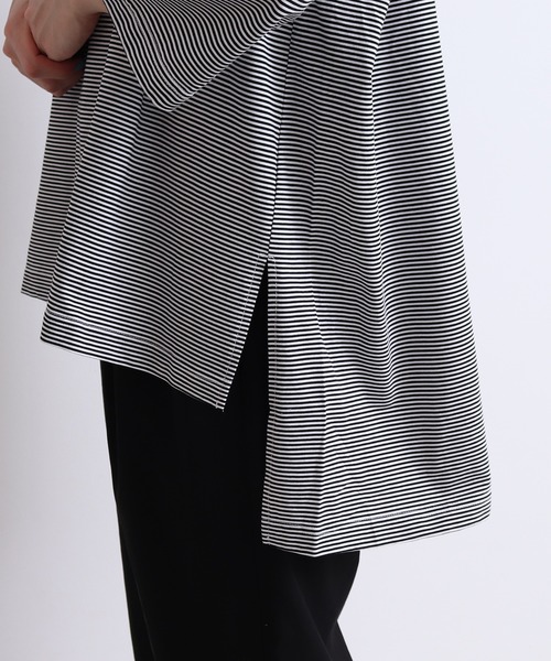 yuni（ユニ　）の「knoko/コットン border wide T-SH（Tシャツ/カットソー・レディース・その他/マルチ・FREE）」の19枚目の写真