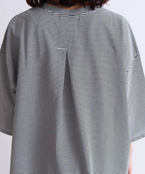 yuni（ユニ　）の「knoko/コットン border wide T-SH（Tシャツ/カットソー・レディース・その他/マルチ・FREE）」の20枚目の写真