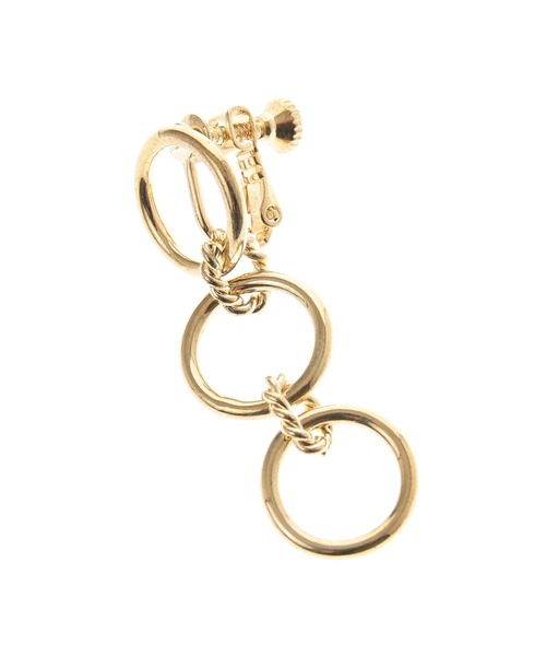 The Virgnia（ザ ヴァージニア）の「3連サークルイヤリング（イヤリング・レディース・ゴールド・FREE）」の3枚目の写真