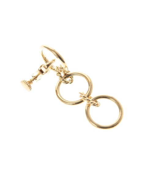 The Virgnia（ザ ヴァージニア）の「3連サークルイヤリング（イヤリング・レディース・ゴールド・FREE）」の2枚目の写真