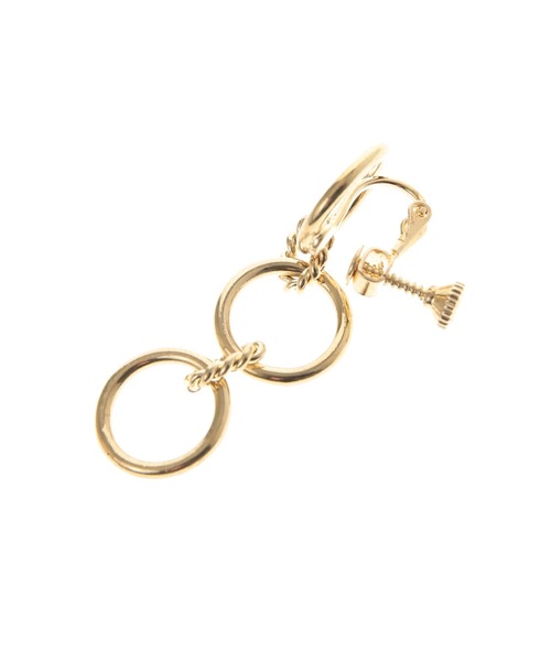 The Virgnia（ザ ヴァージニア）の「3連サークルイヤリング（イヤリング・レディース・ゴールド・FREE）」の4枚目の写真