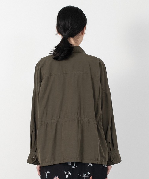 ALLUMER（アリュメール）の「フィブリルミリタリーブルゾン（ミリタリージャケット・レディース・カーキ・1）」の2枚目の写真
