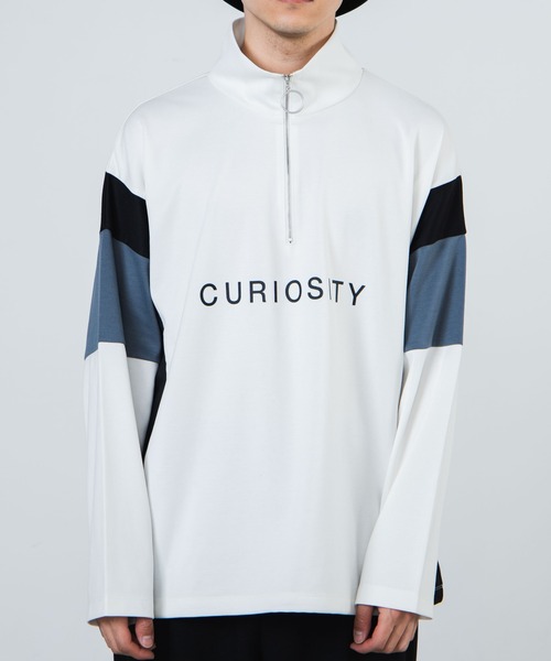 WEGO（ウィゴー）の「WEGO/カラーブロックハーフジッププルオーバー（スウェット・メンズ・ホワイト/ブラック・MEDIUM/LARGE）」の3枚目の写真
