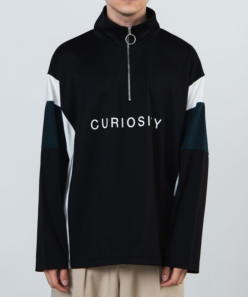 WEGO（ウィゴー）の「WEGO/カラーブロックハーフジッププルオーバー（スウェット・メンズ・ホワイト/ブラック・MEDIUM/LARGE）」の6枚目の写真