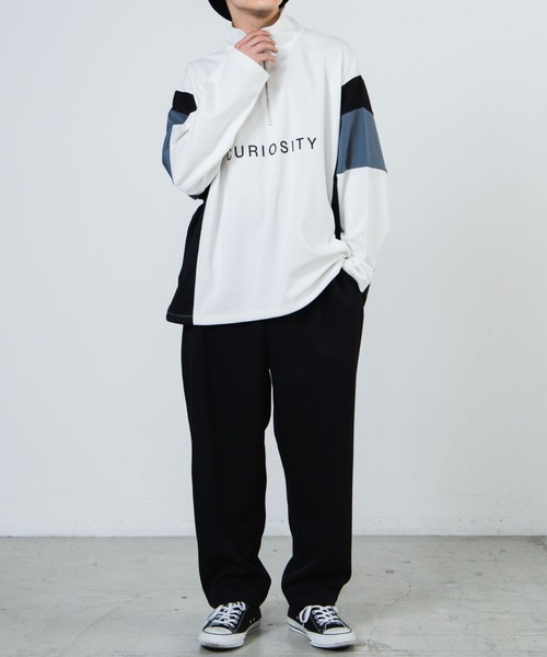 WEGO（ウィゴー）の「WEGO/カラーブロックハーフジッププルオーバー（スウェット・メンズ・ホワイト/ブラック・MEDIUM/LARGE）」の15枚目の写真