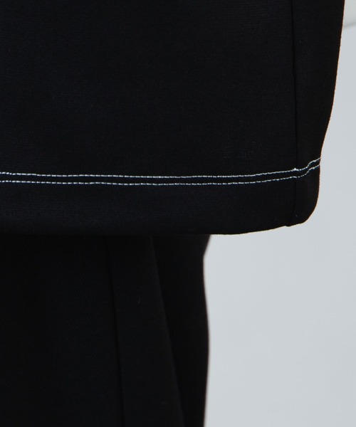 WEGO（ウィゴー）の「WEGO/カラーブロックハーフジッププルオーバー（スウェット・メンズ・ホワイト/ブラック・MEDIUM/LARGE）」の8枚目の写真