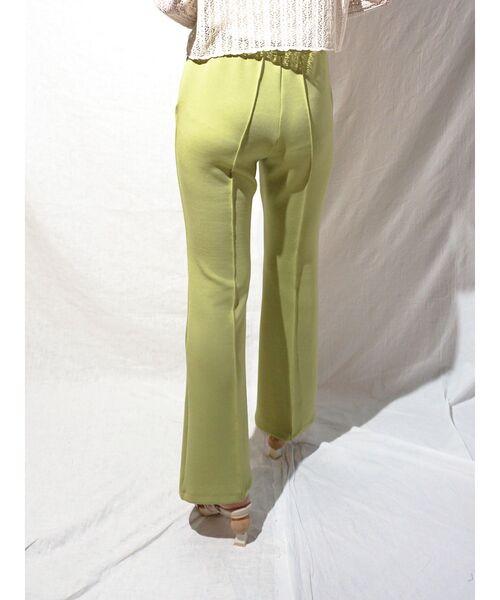 MERCURYDUO（マーキュリーデュオ）の「ベア付メッシュクロップドニット（ニット/セーター・レディース・オフホワイト/ライム/ベージュ・FREE）」の5枚目の写真