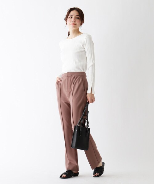 AG by aquagirl（エージーバイアクアガール）の「◆フレアジャージパンツ（その他パンツ・レディース・ブラック/キャメル/ライトパープル・36/38）」の6枚目の写真