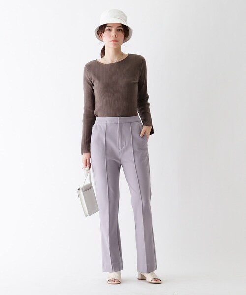 AG by aquagirl（エージーバイアクアガール）の「◆フレアジャージパンツ（その他パンツ・レディース・ブラック/キャメル/ライトパープル・36/38）」の8枚目の写真