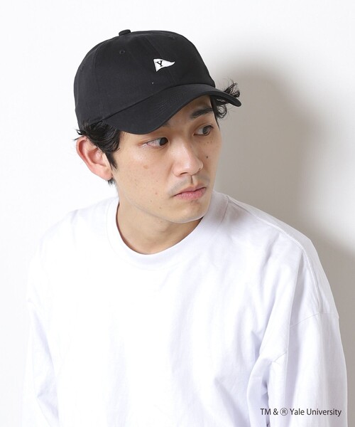FREAK'S STORE（フリークスストア）の「▽【WEB限定】YALE FLAG CAP/イェールフラッグキャップ (ユニセックス)（キャップ・レディース・ホワイト/ブラック/ベージュ/ネイビー・ﾌﾘ-）」の3枚目の写真