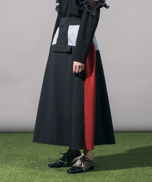 スカート NON TOKYO non tokyo NON TOKYO（ノントーキョー） フリルスカート FREE グリーン