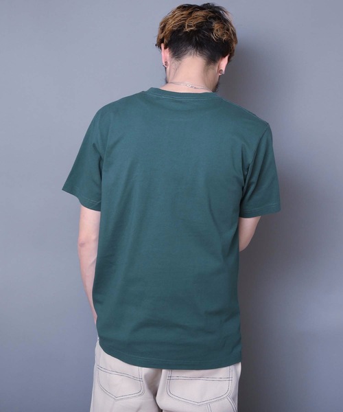 Champion(チャンピオン)の「【Champion/チャンピオン】ビッグロゴTシャツ コットン100% 自然な風合い サテンアップリケ ジョックタグ(Tシャツ/カットソー・メンズ・オレンジ/ダークグリーン/ホワイト/ネイビー/ブラック・LARGE/SMALL/MEDIUM/X-LARGE)」の20枚目の写真