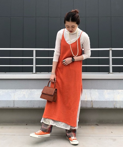 ワンピースニットキャミワンピース ワンピース Ciaopanic チャオパニック のファッション