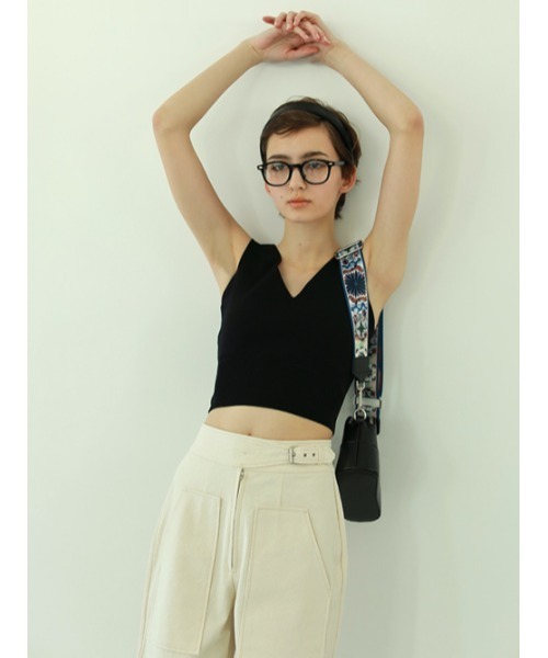 AMAIL（アマイル）の「ファンクパーフェクトセット（Tシャツ/カットソー・レディース・アイボリー/ブラック/ブラウン・FREE）」の5枚目の写真