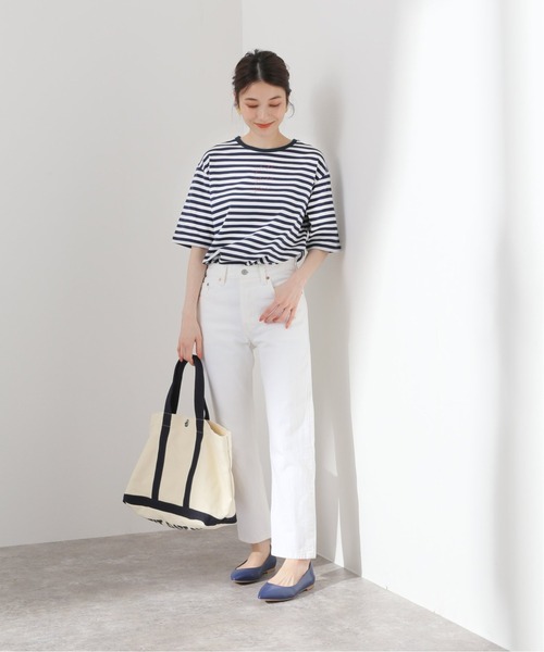 SLOBE IENA（スローブイエナ）の「girls Tシャツ◆【手洗い可能】（Tシャツ/カットソー・レディース・ダークブルー/ネイビー/ホワイト・FREE）」の14枚目の写真