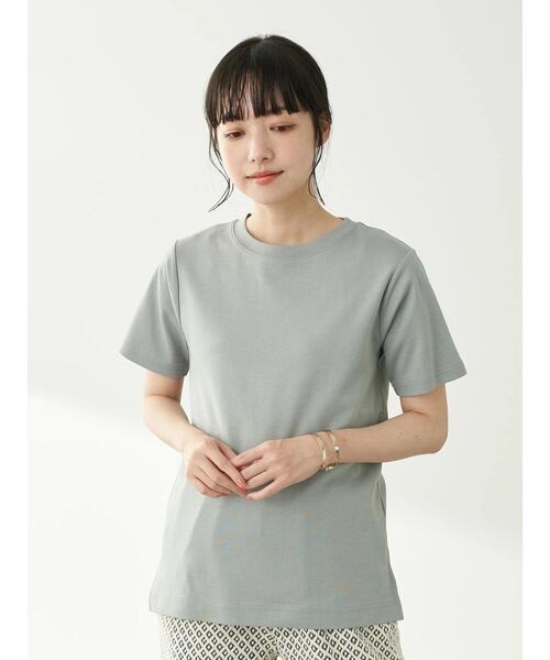 earth music&ecology(アースミュージックアンドエコロジー)の「スムースボックスTシャツ *(Tシャツ/カットソー・レディース・ブラック/ブラウン/オフホワイト/ピンク/ミント/グレイッシュベージュ・M/L)」の19枚目の写真